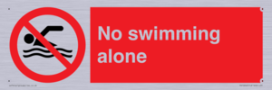 No swimming alone